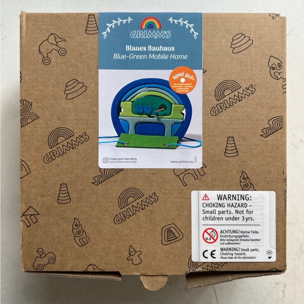 Grimm's Blue-Green Mobile Home Toy